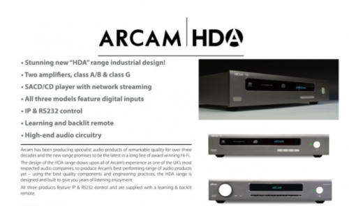 Arcam Releases 2 New Integrated Amps + SACD/CD Network Streamer