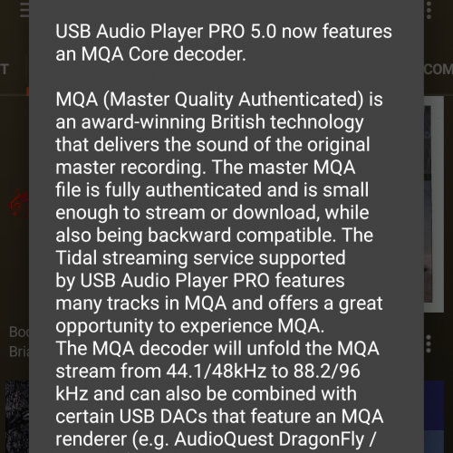 USB Audio Player PRO Adds MQA Support