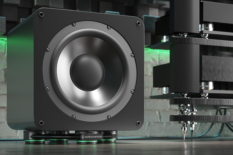 IsoAcoustics’ Aperta Sub Stand Lets You Bring The Bass Back Without Waking The Neighbors